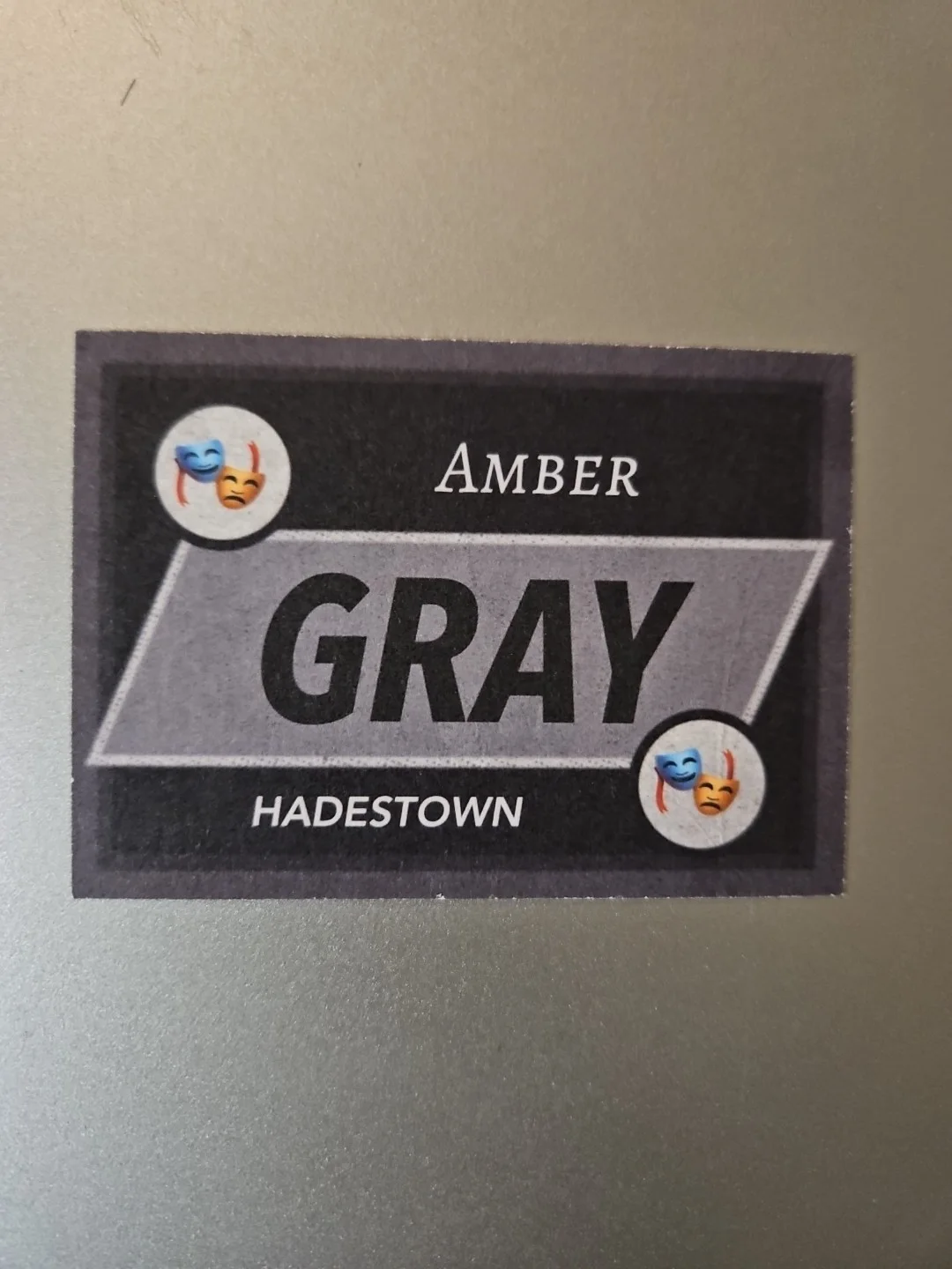 Amber Gray — Amber Gray Custom Signed Card - Played Persephone In Hadestown, изображение 2