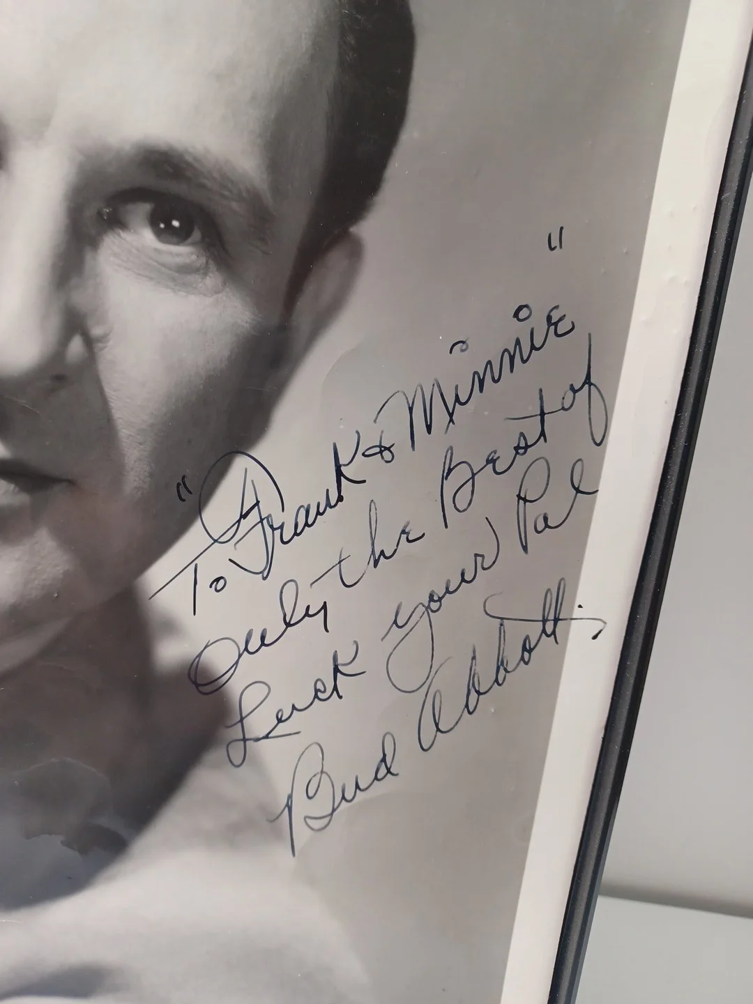 Vintage 1949 Comedian Bud Abbott Autographed ORG Photo 8 x 10 JRR44, image 2