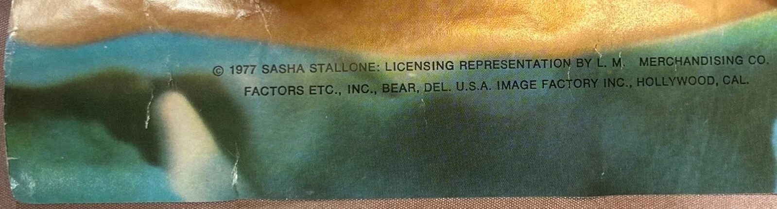 Original 1977 Sasha Stallone Sylvester Stallone Signed 20x28 Poster, image 5