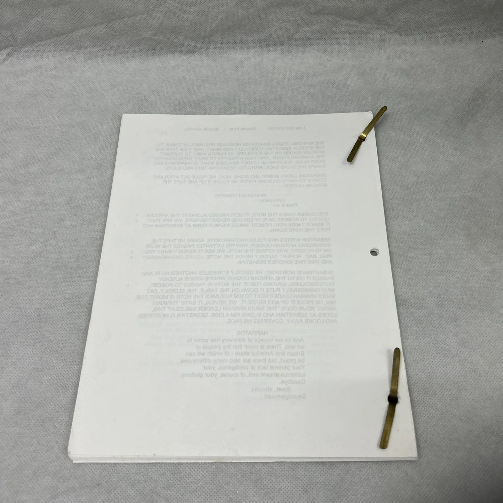 Little Britain USA Ep 104 Production Used Script HBO Series Prop COA Rare 2008, image 4