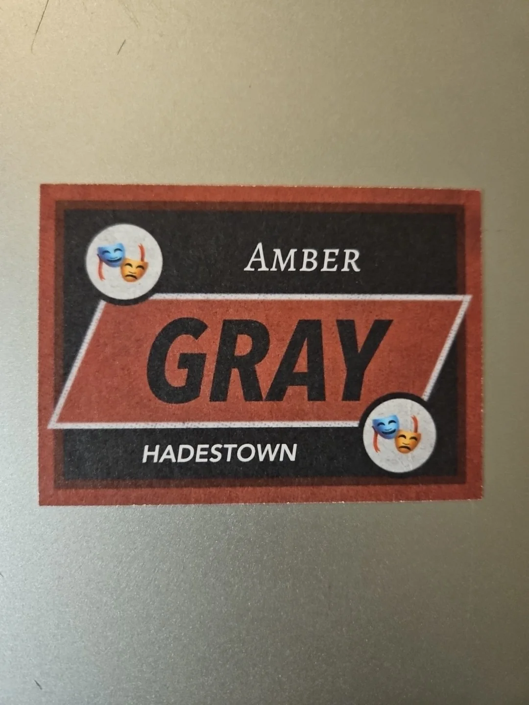 Amber Gray — Amber Gray Custom Signed Card - Played Persephone In Hadestown, изображение 2