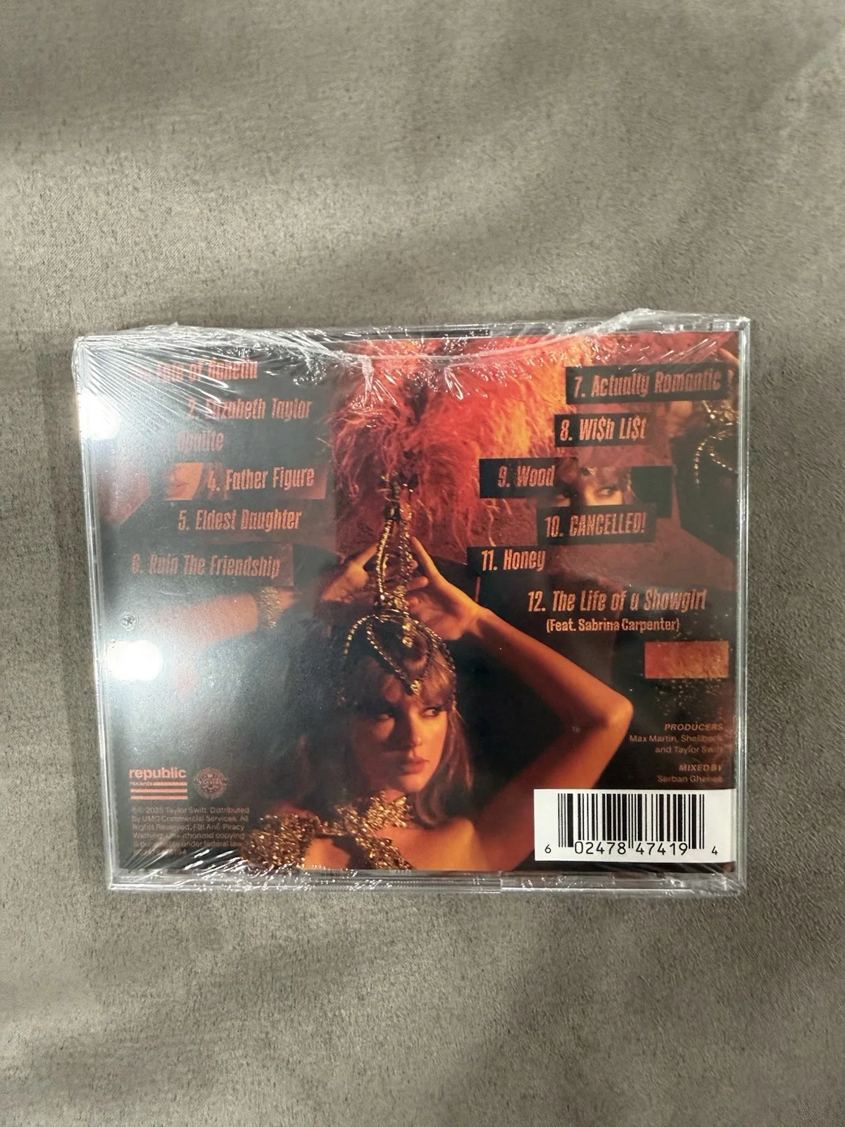 Taylor Swift The Life of a Showgirl CD + Hand Signed Photo 1 - SEALED!, изображение 3