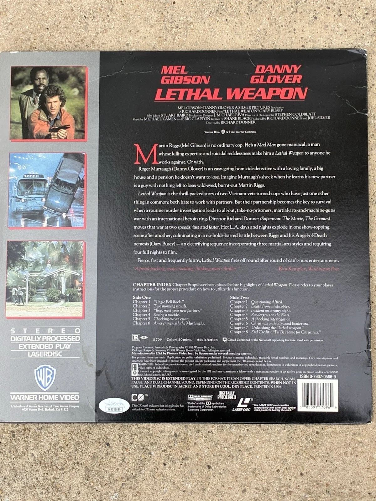 Danny Glover — DANNY GLOVER SIGNED VINYL SOUNDTRACK LETHAL WEAPON AKA MURTAGH MEL GIBSON PSA, image 5