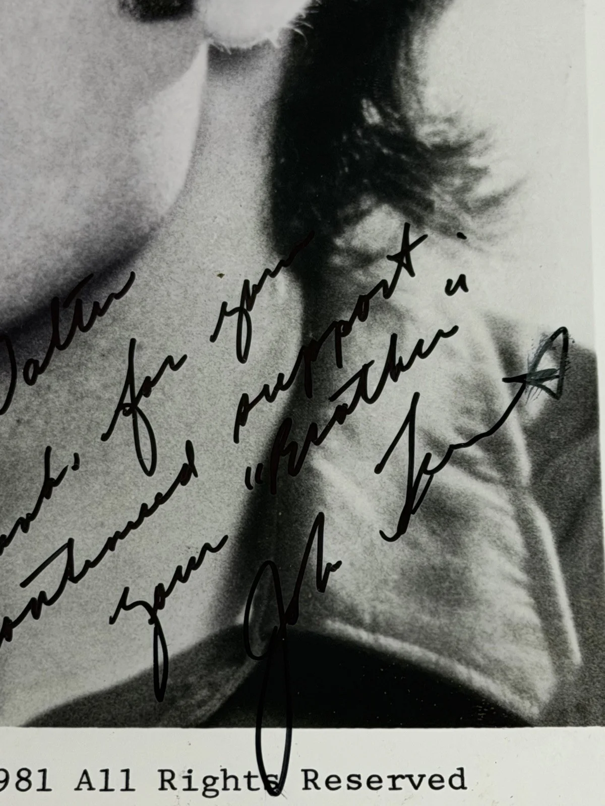 John Travolta Signed Photo 1981 Autographed Filmways Pictures Publicity Still, изображение 4