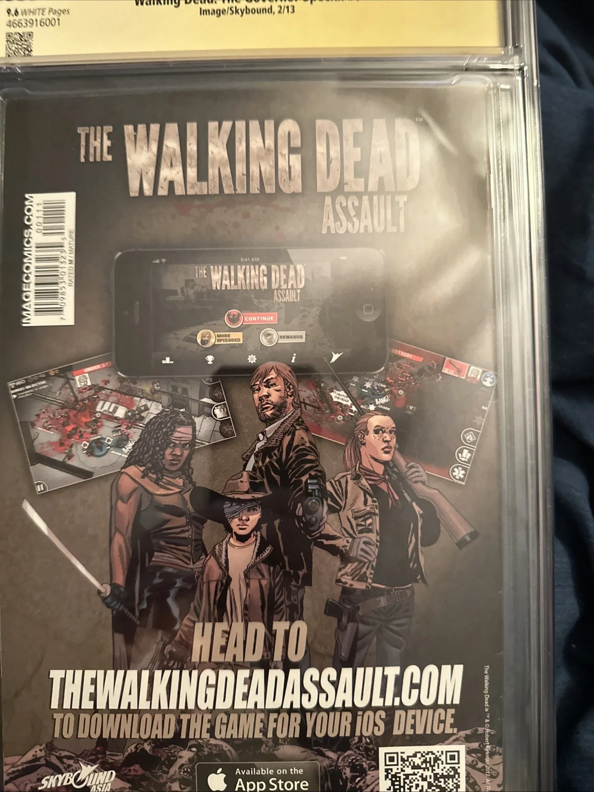 David Morrissey — The Walking Dead David Morrissey signed autographed governor #1 Comic CGC 9.6, image 4