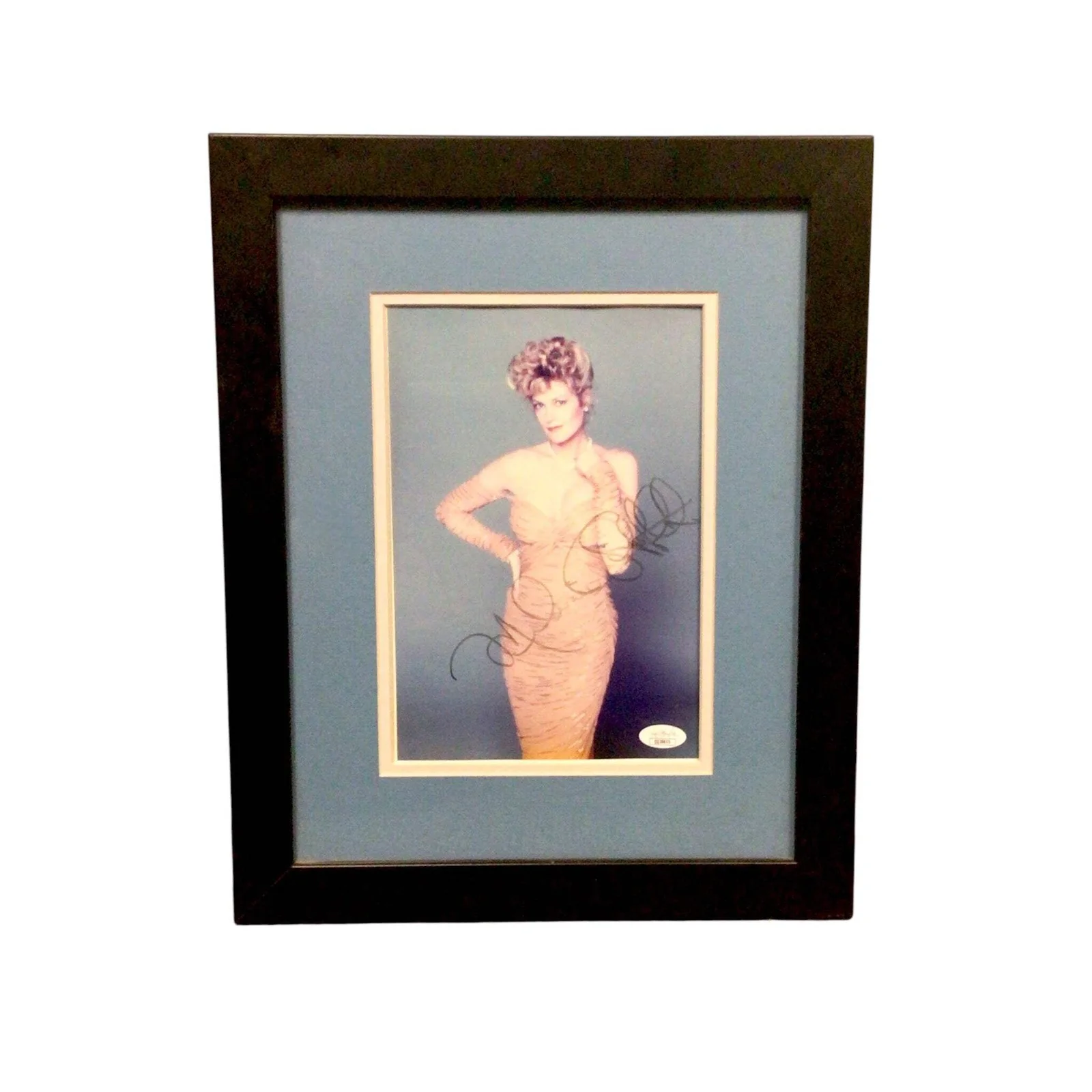 Melanie Griffith — Signed Photograph of Melanie Griffith in Black Frame