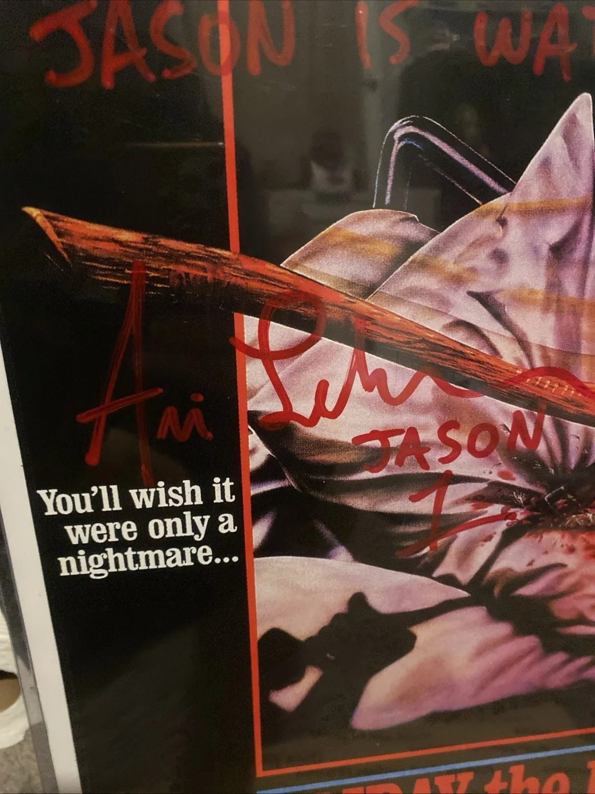 Friday The 13th Print 11x17 Singed by Ari Lehman Jason Voorhees, image 2