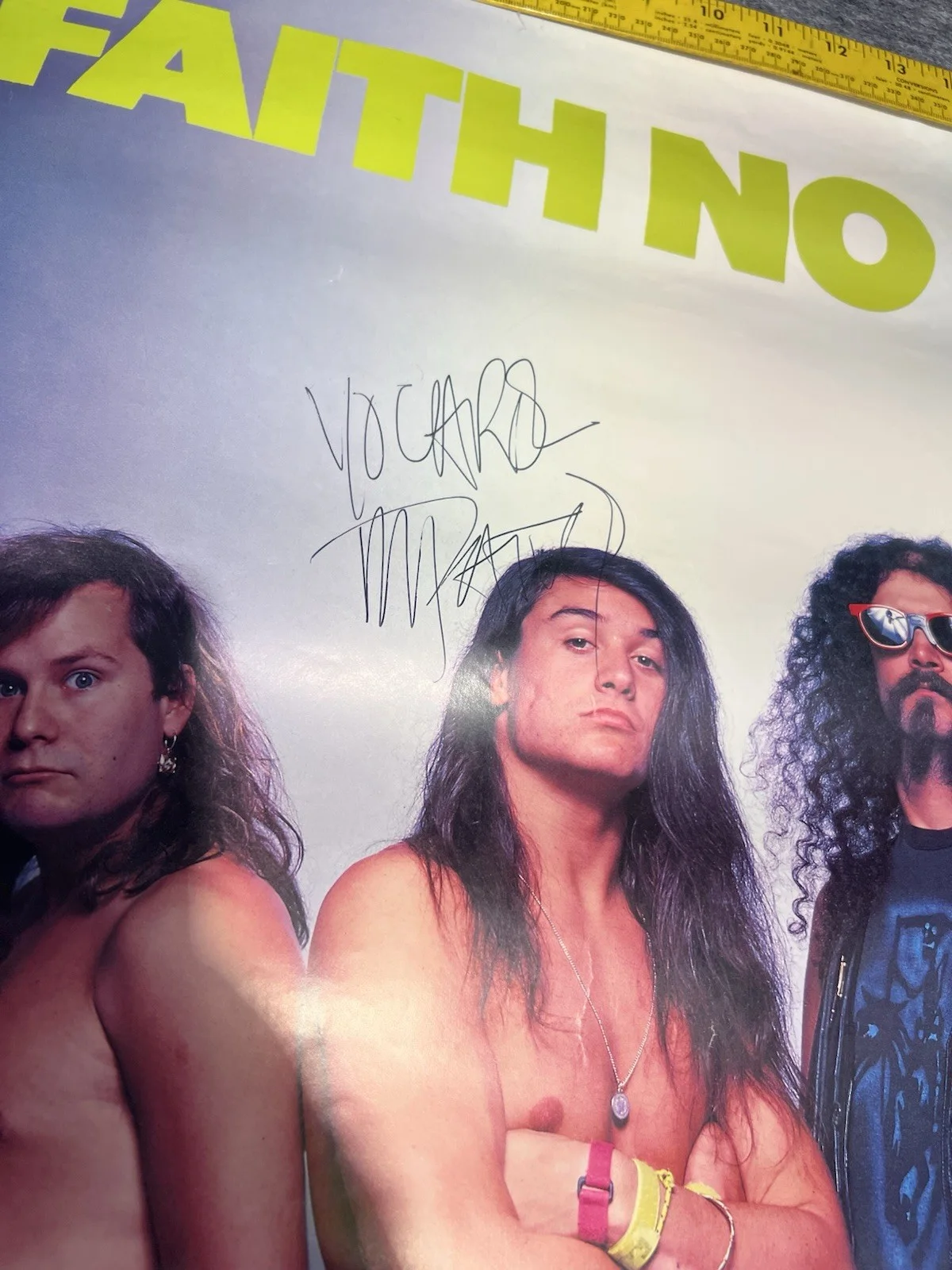 faith no more signed poster underwear printed in the USA 90’s band y2k READ, изображение 4