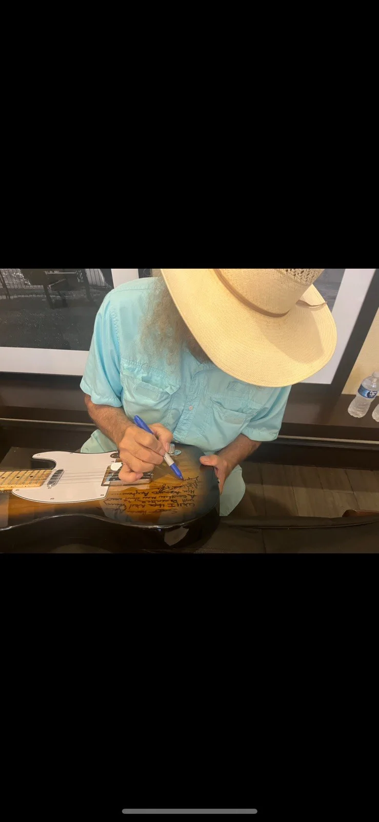 Lynyrd Skynyrd Signed Sunburst Tele Artimus Pyle Sweet Home Neil Young Verse, image 4