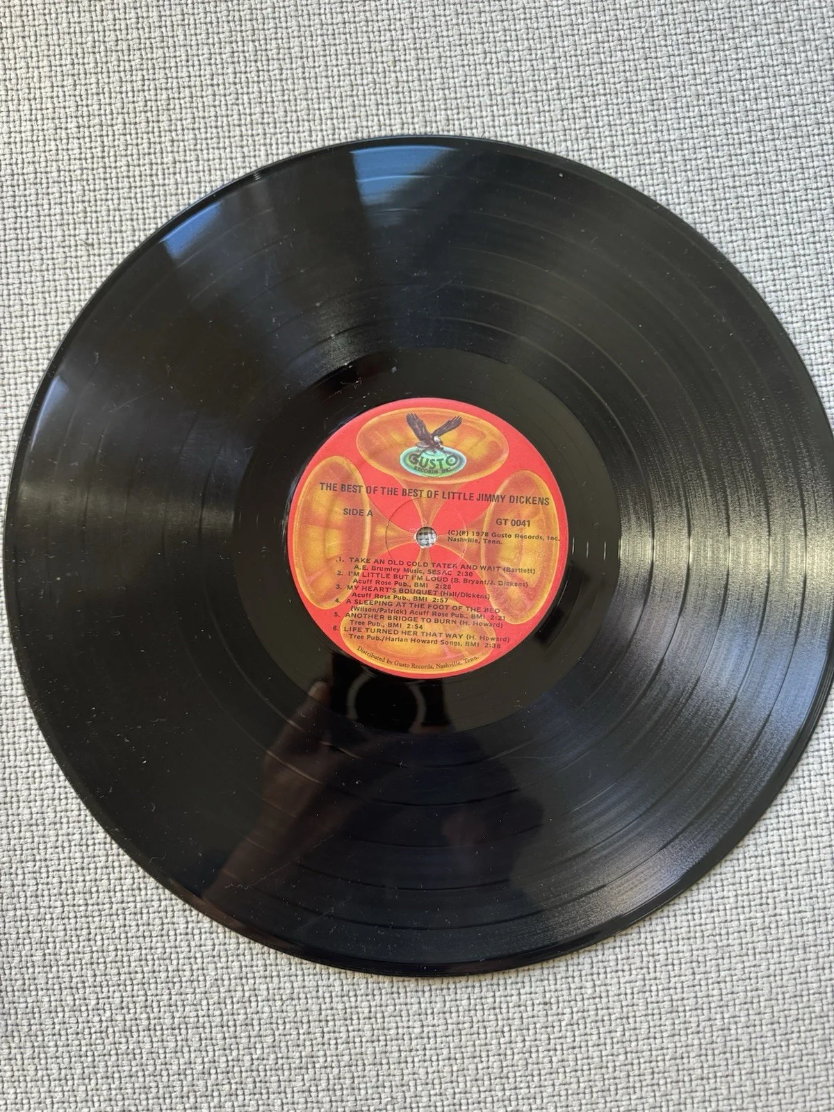 Little Jimmy Dickens- Best Of The Best LP With Autograph, image 3