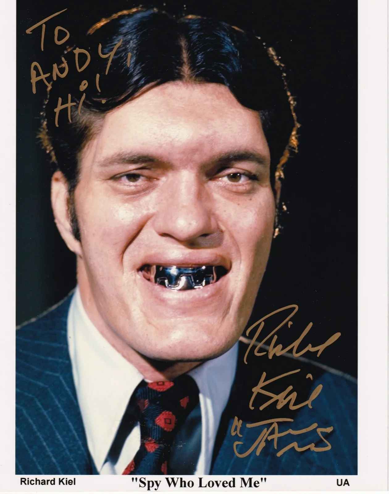 Richard Kiel — Richard Kiel As Jaws James Bond 007 The Spy Who Loved Me Signed 8x10 Photo COA