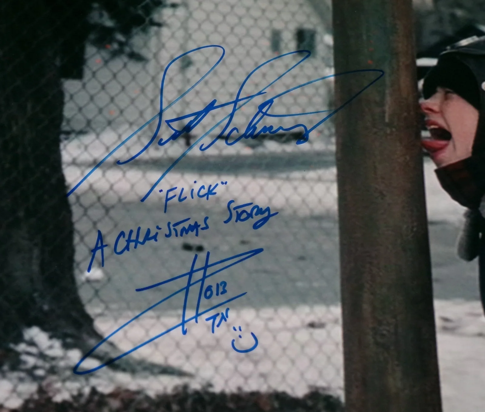Scott Schwartz — A Christmas Story Scott Schwartz Signed 11x14 Color Photo JSA CERT Flick, image 2