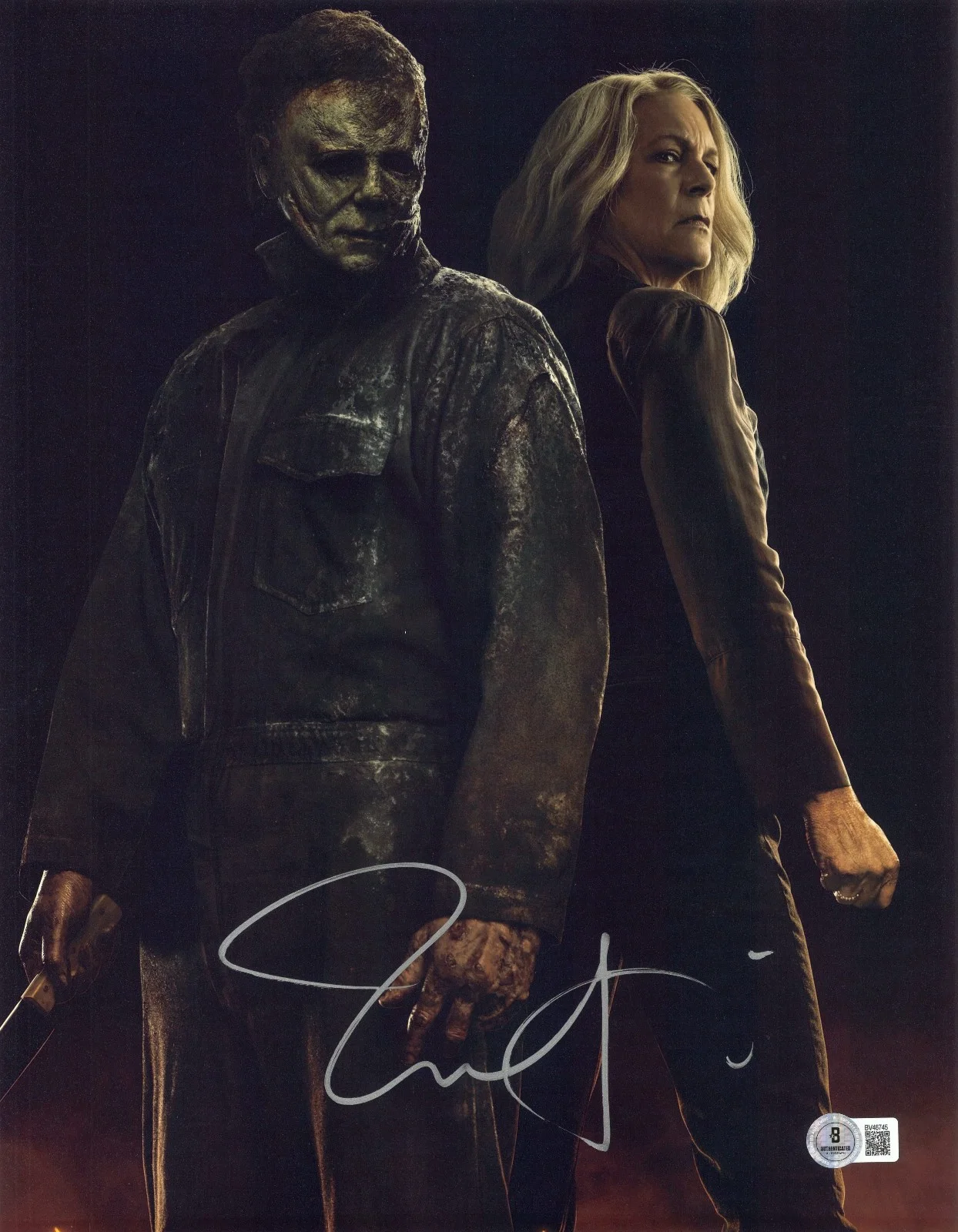 JAMIE LEE CURTIS — JAMIE LEE CURTIS SIGNED AUTOGRAPHED HALLOWEEN 11X14 PHOTO BECKETT BAS Laurie
