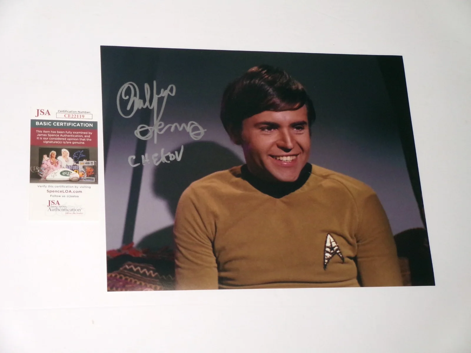 Walter Koenig — Star Trek Walter Koenig Signed 11x14 Color Photo JSA CERT Chekov