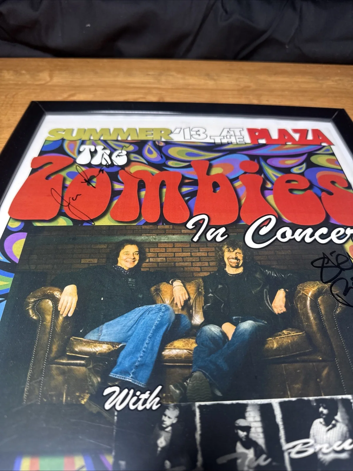 Zombies Concert Poster Autographed Colin Blunstone Classic Rock Poster, image 4
