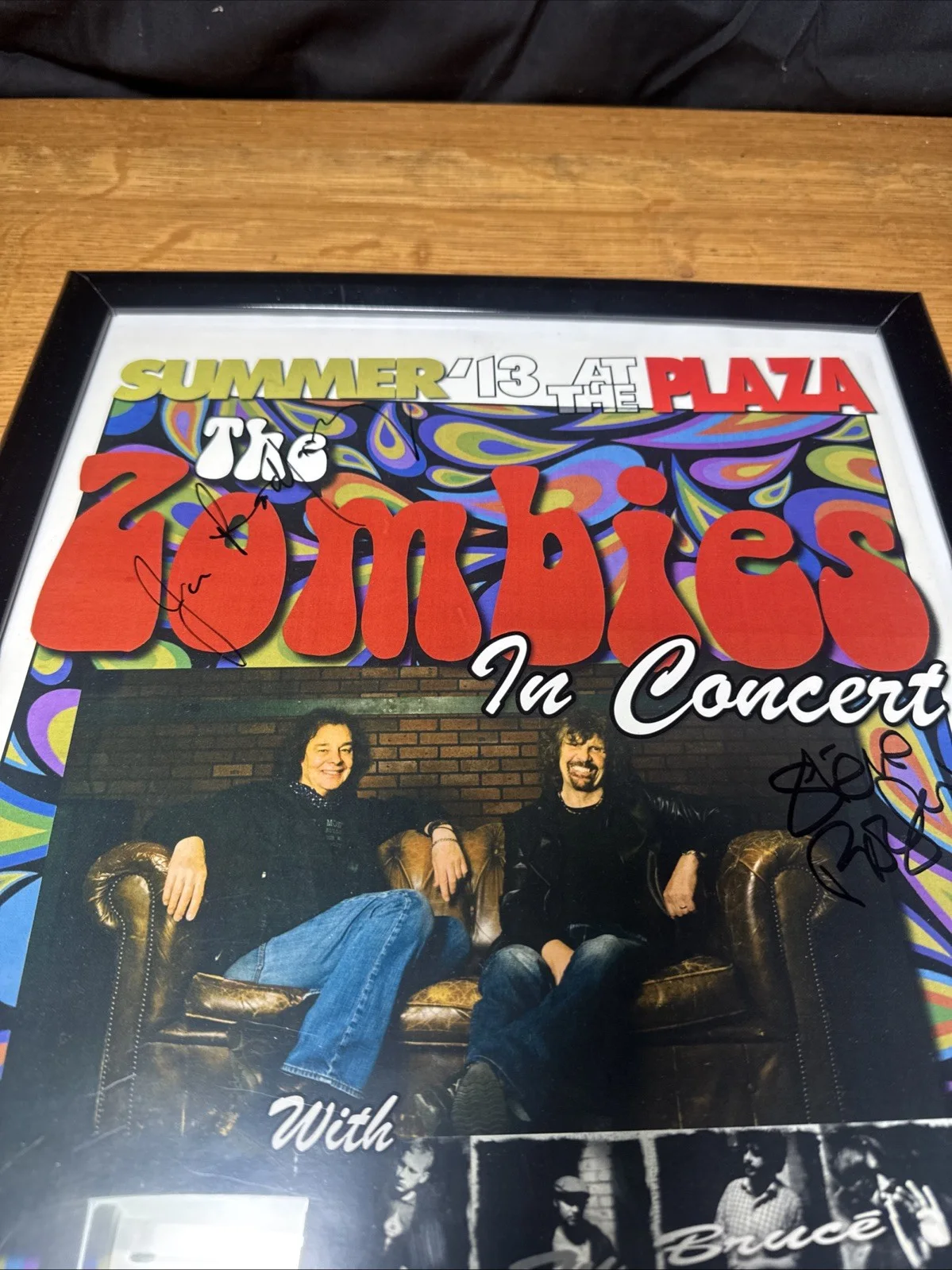 Zombies Concert Poster Autographed Colin Blunstone Classic Rock Poster, image 5