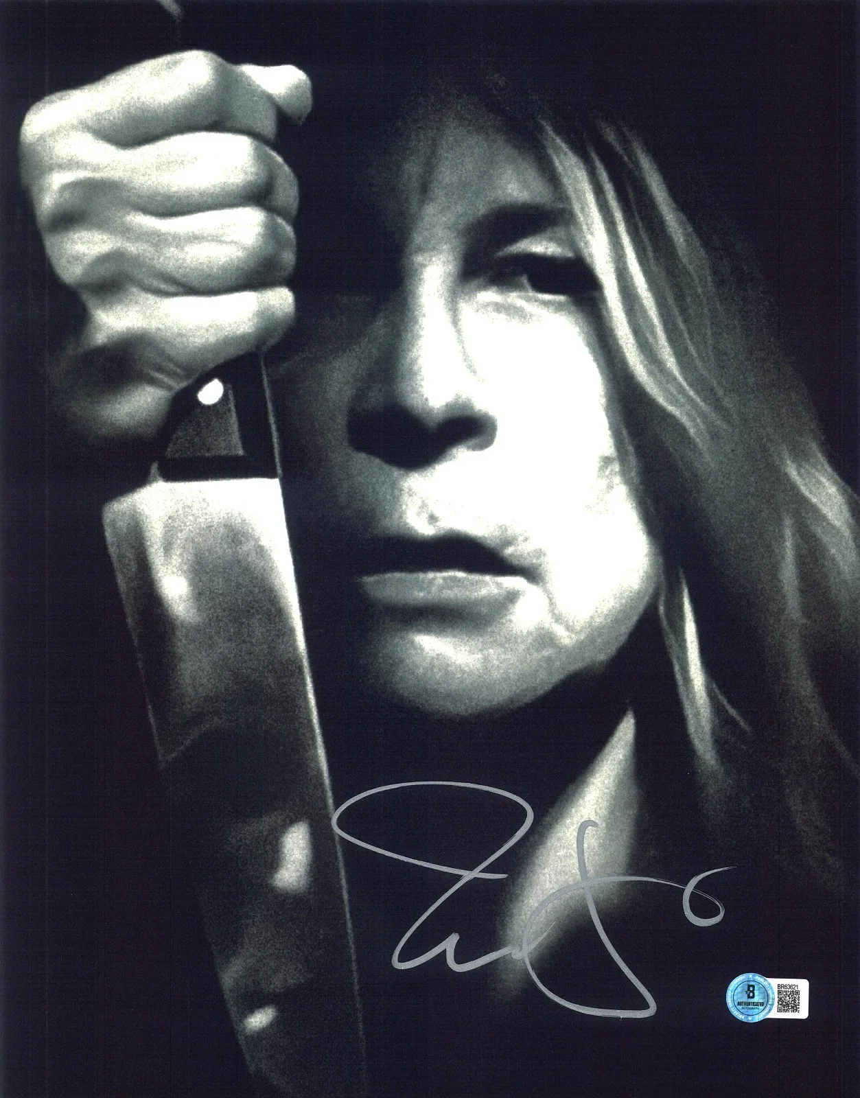 JAMIE LEE CURTIS — JAMIE LEE CURTIS SIGNED AUTOGRAPHED HALLOWEEN 11X14 PHOTO BECKETT BAS Laurie