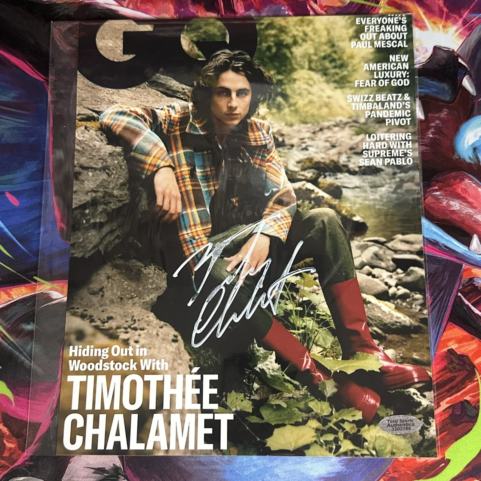 Timothee Chalamet — Timothee Chalamet - Signed 8x10 Photo - With COA - “GQ”