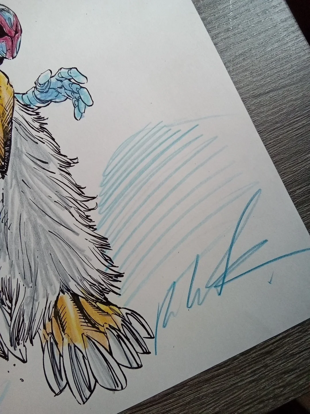 Rob Liefeld Signed 11"x17" Color Print 28/200 JSA - DK, image 3