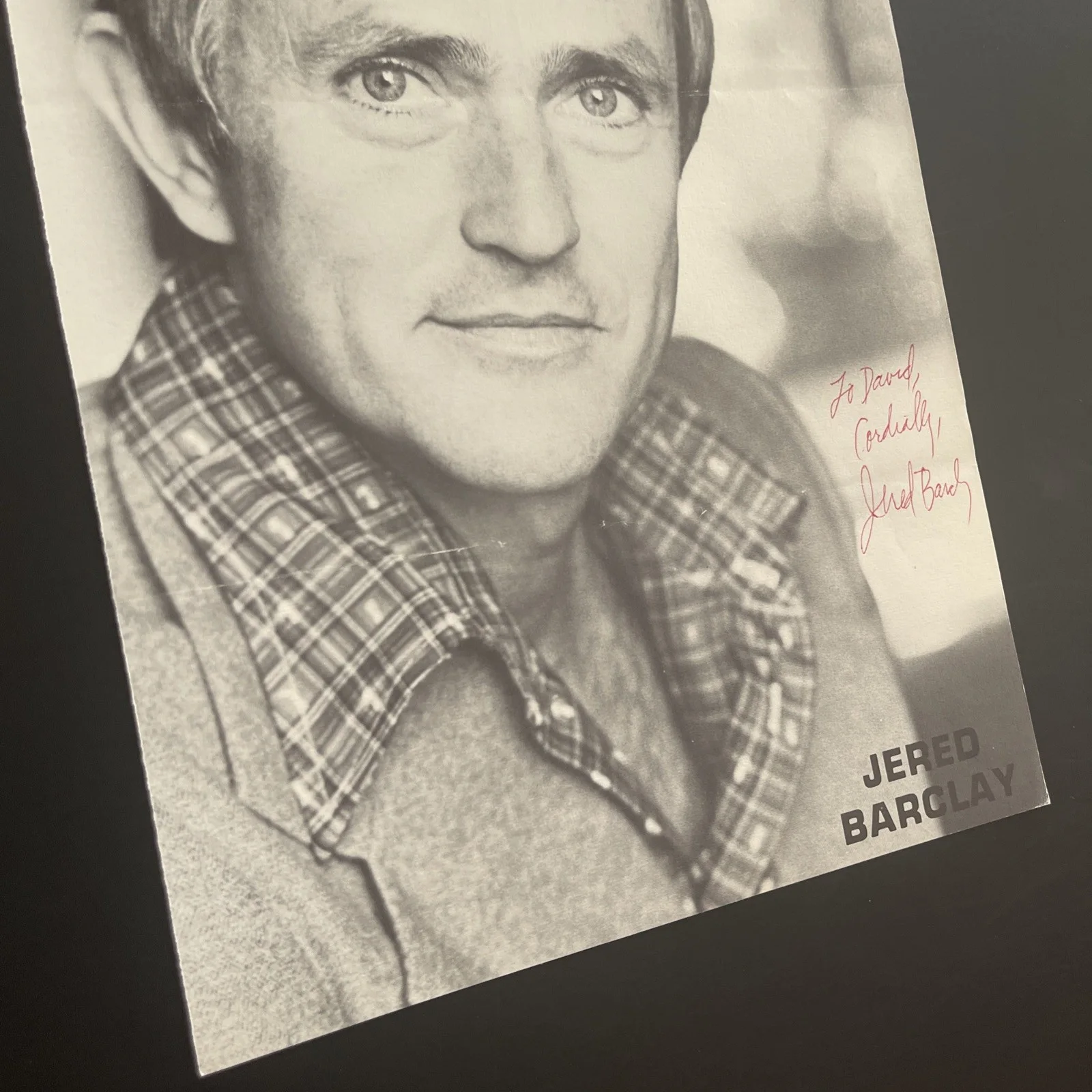 JERED BARCLAY Bonanza, Rawhide, etc: Hand Signed Celebrity Photo 8 x 10” / KSK, изображение 4
