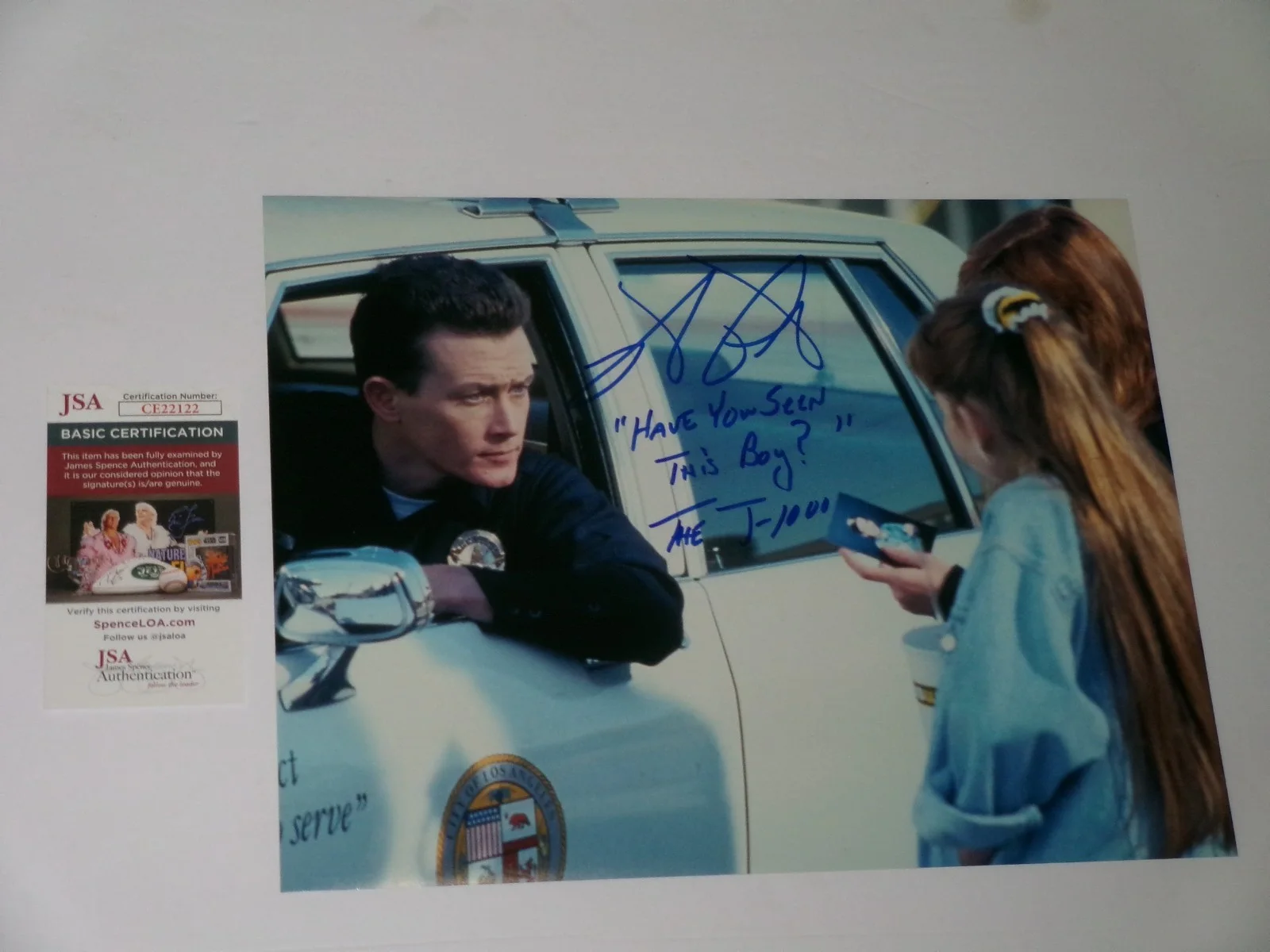 Robert Patrick — Terminator Robert Patrick T-1000 Signed 11x14 Photo JSA CERT with Inscription