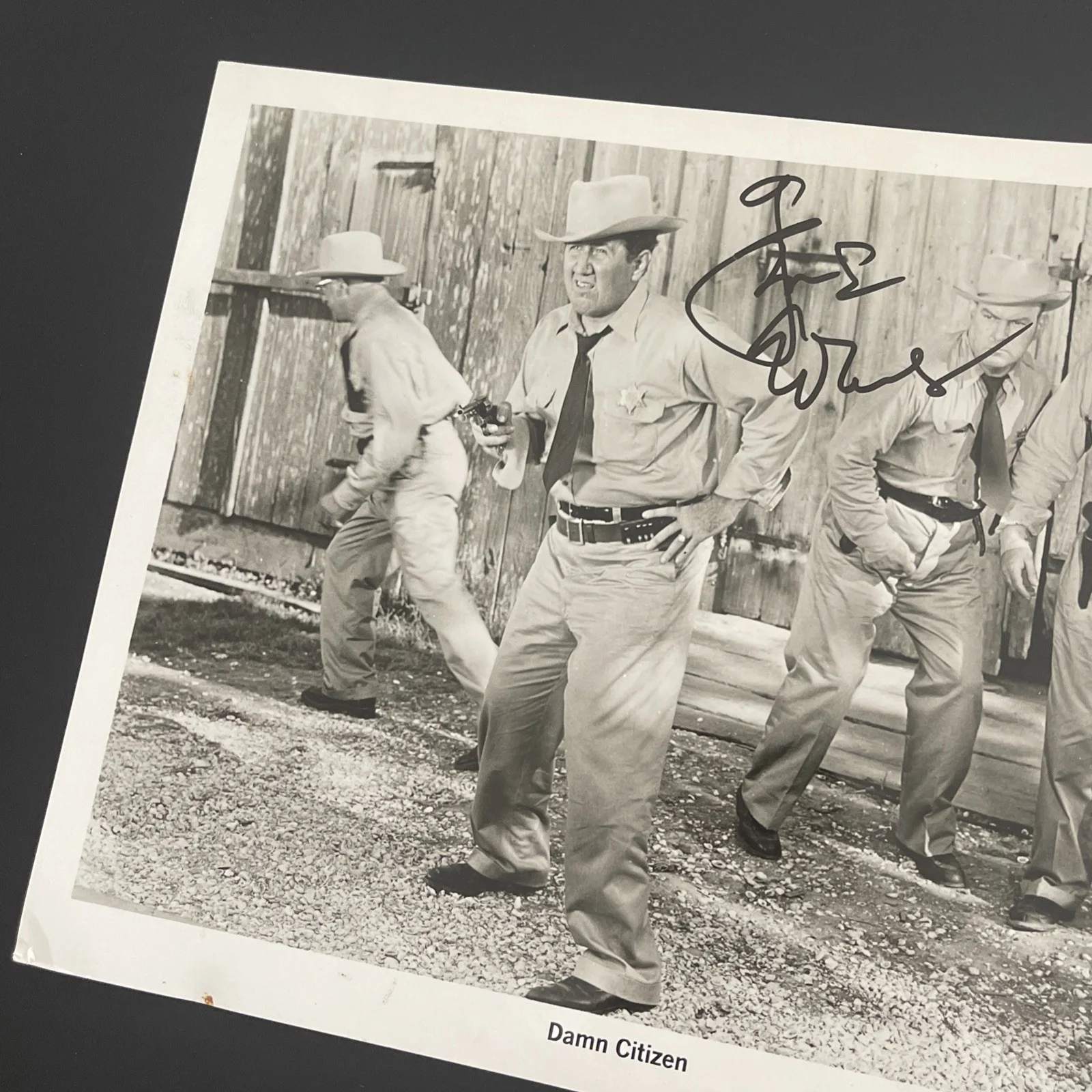 GENE EVANS Damn Citizen 1958: Hand Signed Celebrity Photo 8 x 10” / KSK, изображение 3