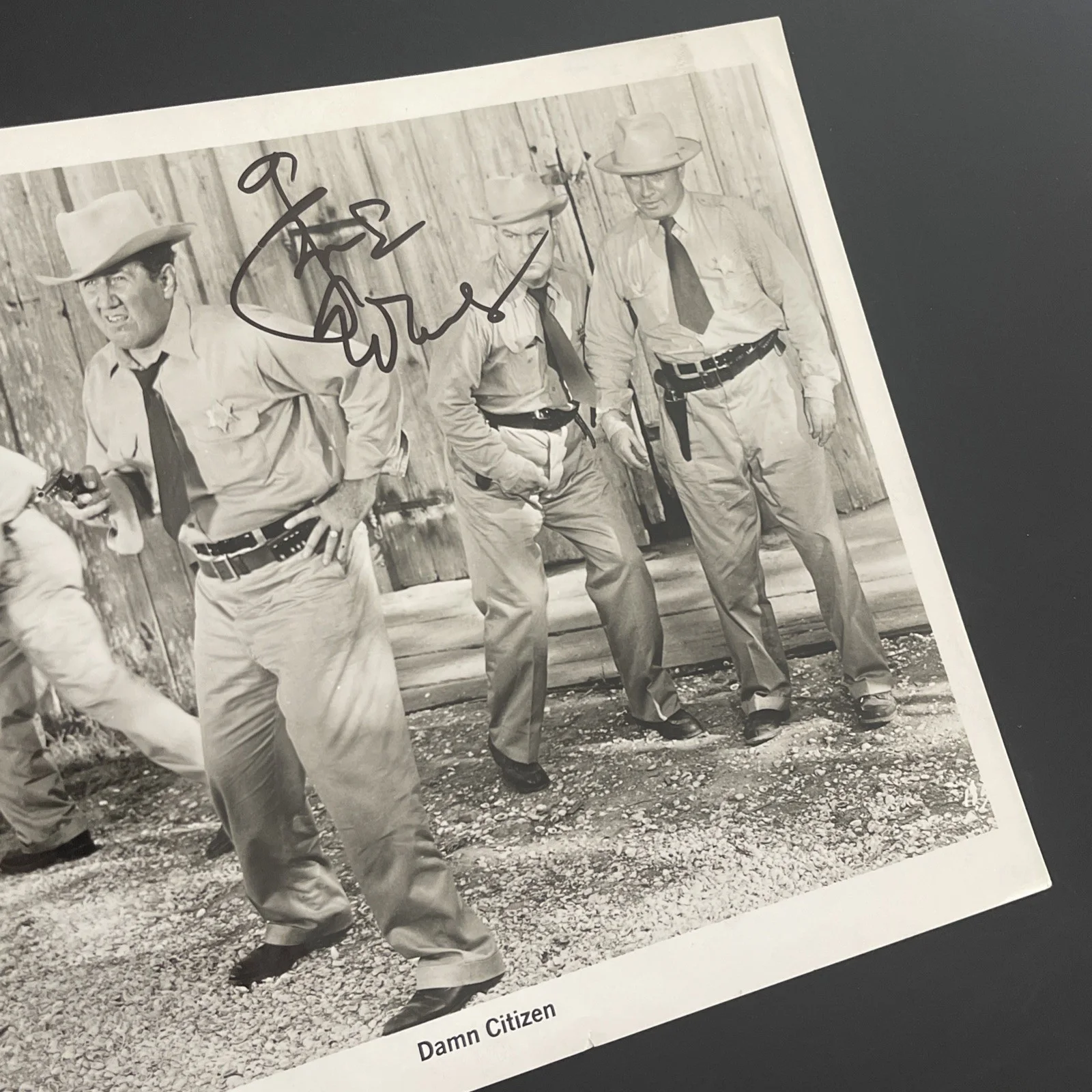 GENE EVANS Damn Citizen 1958: Hand Signed Celebrity Photo 8 x 10” / KSK, изображение 4