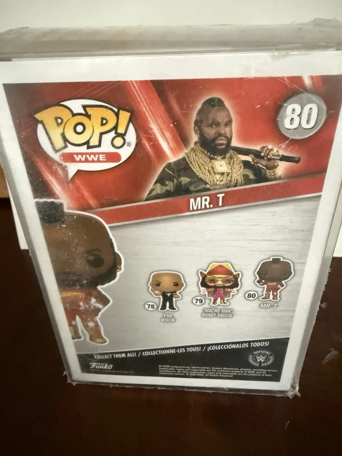 Mr. T — Mr. T Hand Signed Rocky WWE Star Funko Pop #1714 Autograph Figure JSA COA, image 2