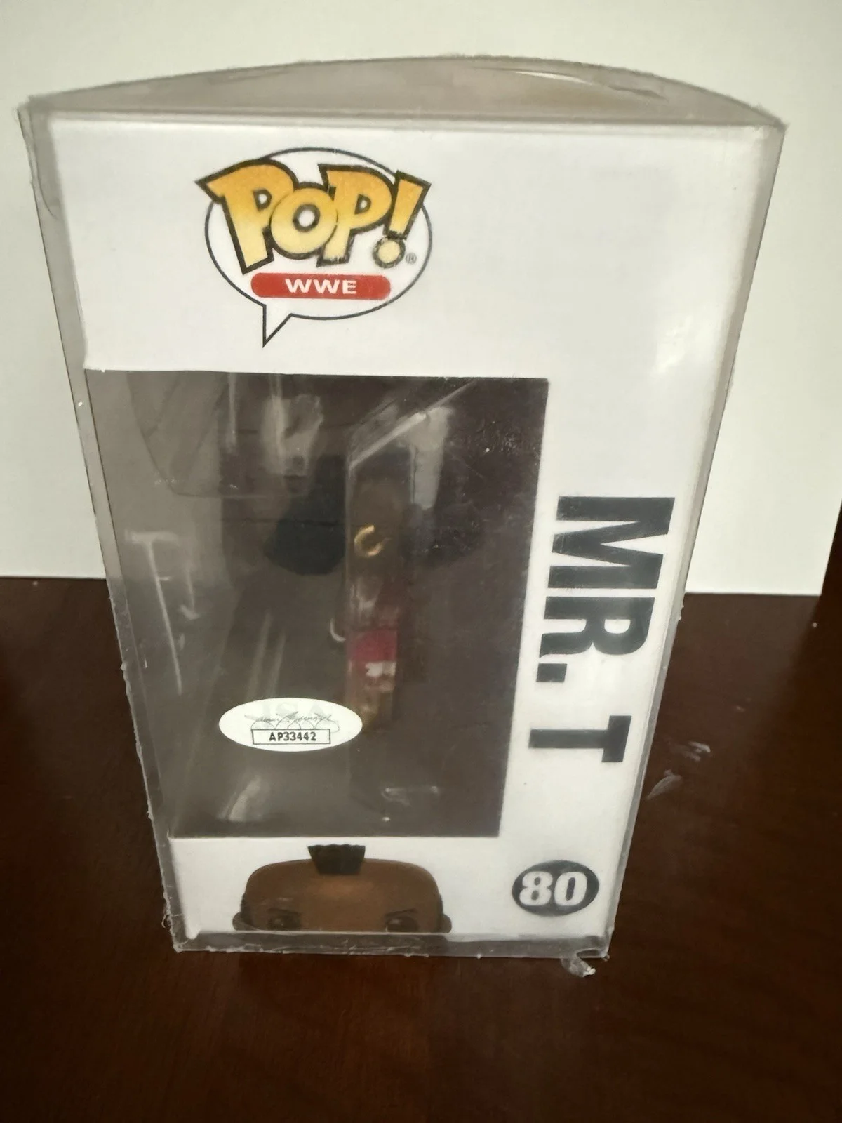Mr. T — Mr. T Hand Signed Rocky WWE Star Funko Pop #1714 Autograph Figure JSA COA, image 4