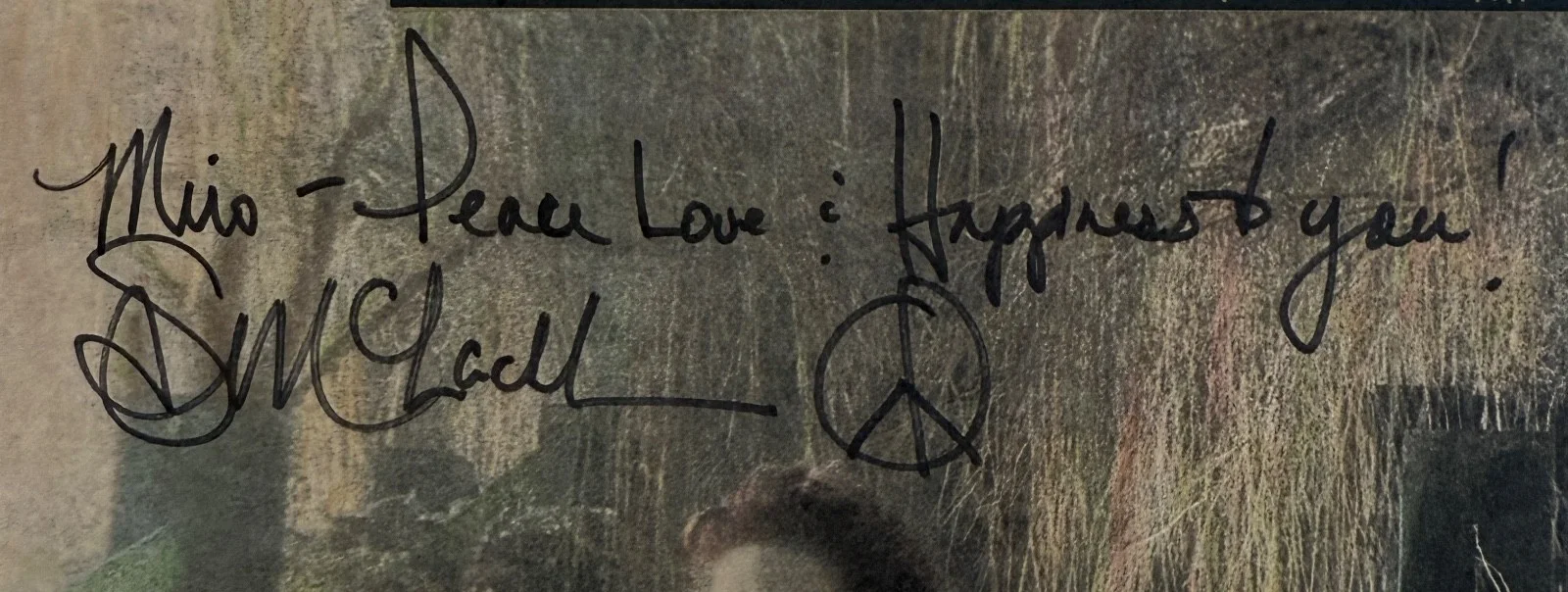 SARAH McLACHLAN "Touch" AUTOGRAPHED TO MIRO with promo sticker inner sleeve NM!!, image 2
