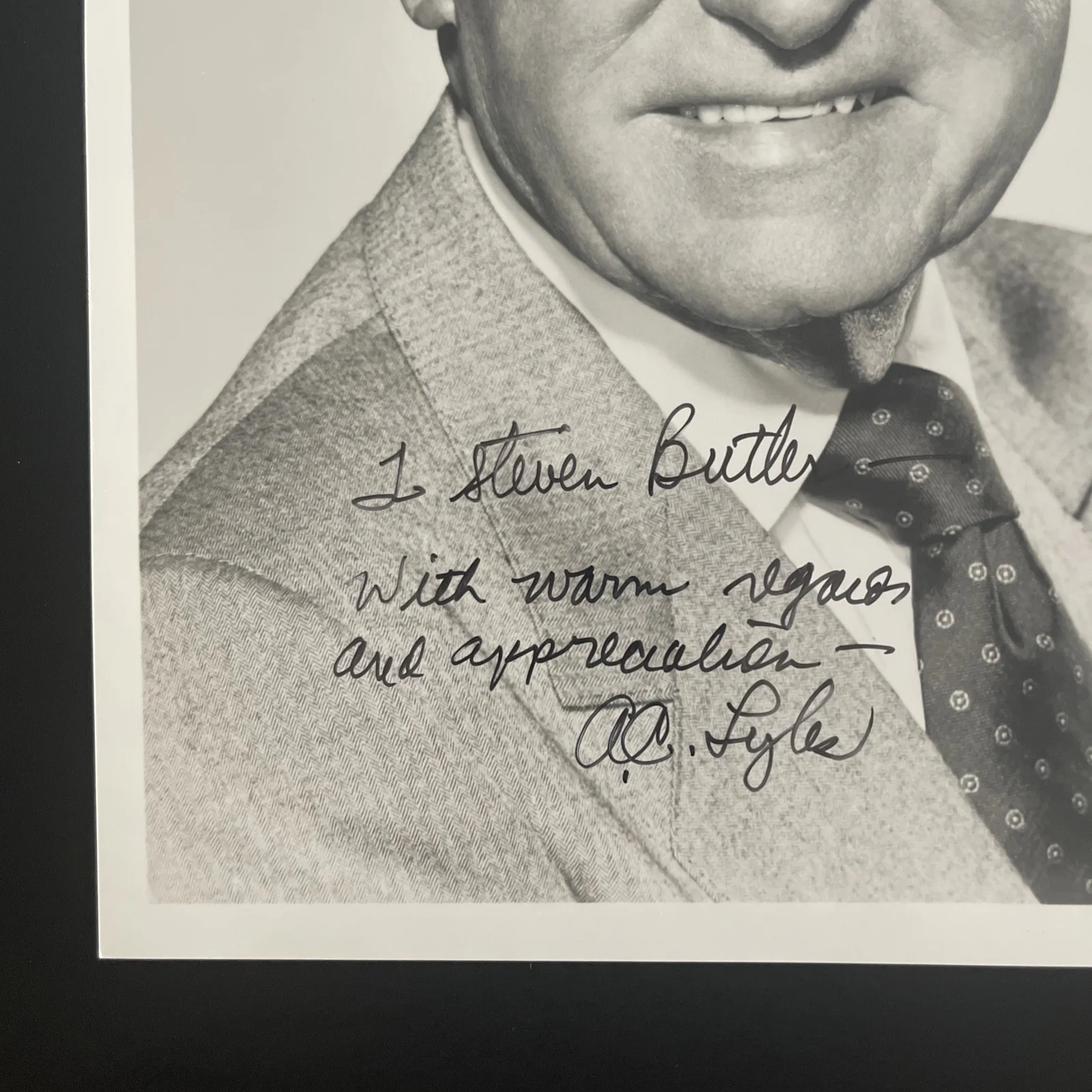A.C. LYLES Legendary Hollywood Producer: Hand Signed Celebrity Photo 8x10” /KSK, изображение 2