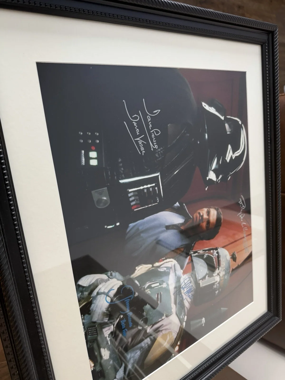 John Morton — Cloud city star wars autograph photo Multi Signed, Becket Authenticed, image 2