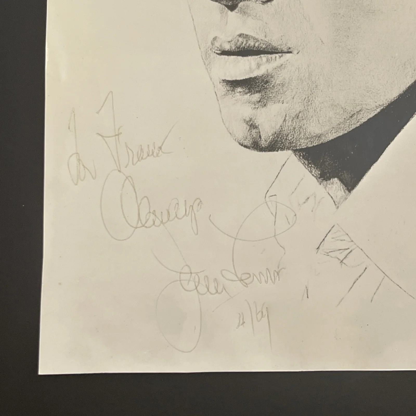 JERRY LEWIS: Hand Signed Celebrity Photo 7 x 9” / KSK, image 2