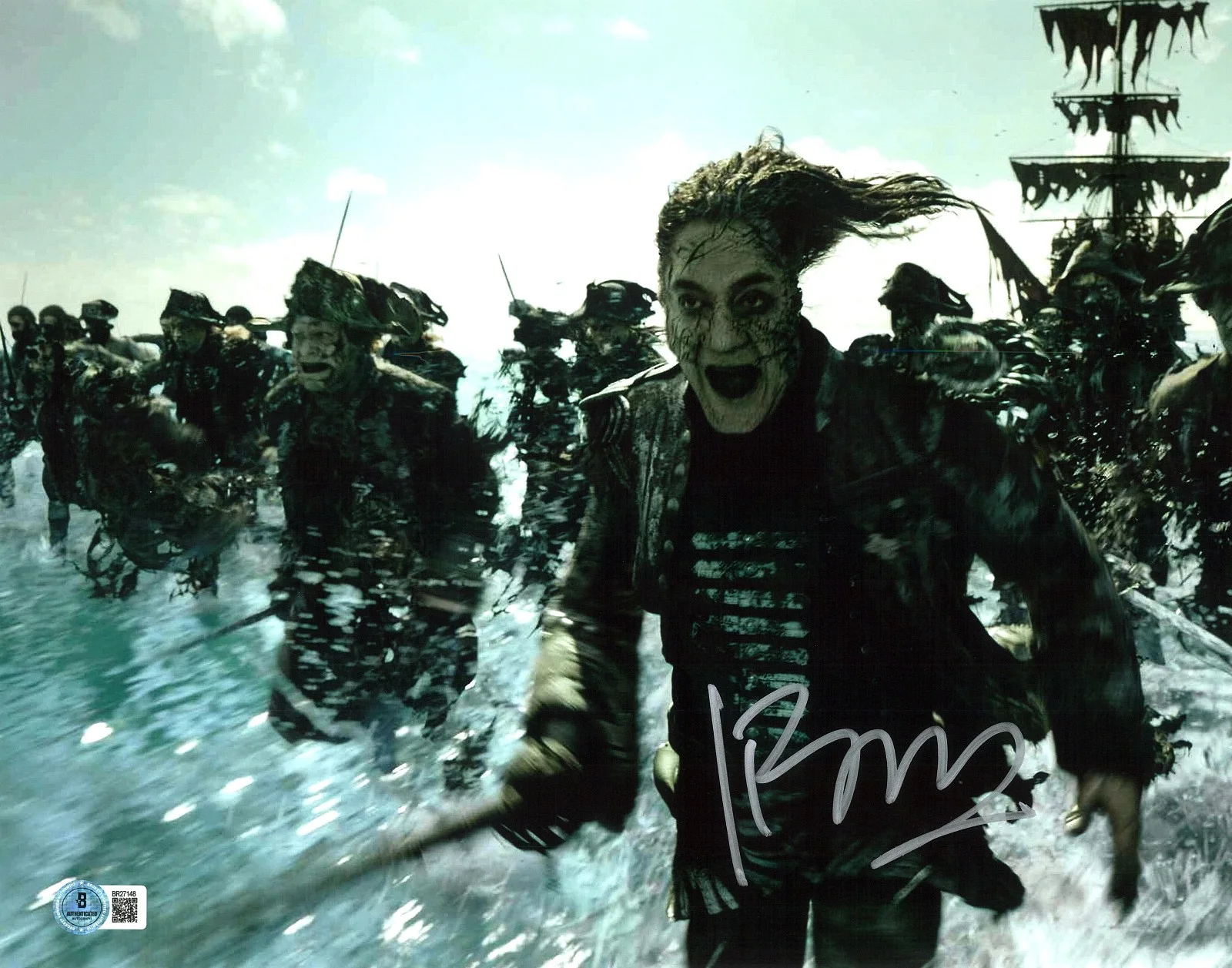 JAVIER BARDEM — JAVIER BARDEM PIRATES OF THE CARIBBEAN SIGNED 11X14 PHOTO AUTOGRAPH BECKETT BAS