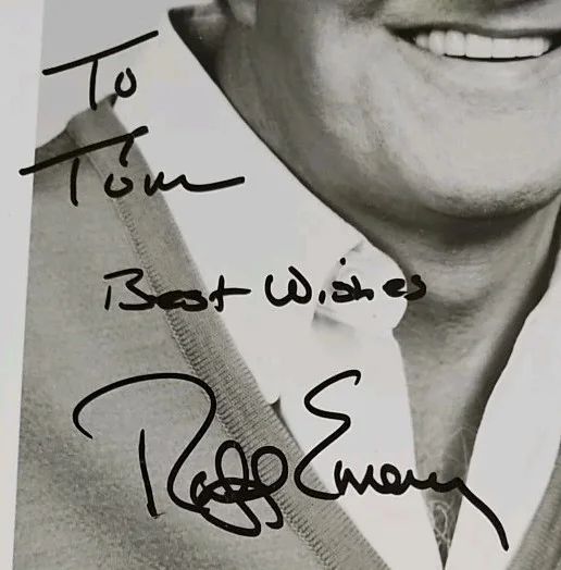 c1990 Ralph Emery (1933-2022) TNN NASHVILLE NOW Signed Press Photo 8x10 (Tom), изображение 2