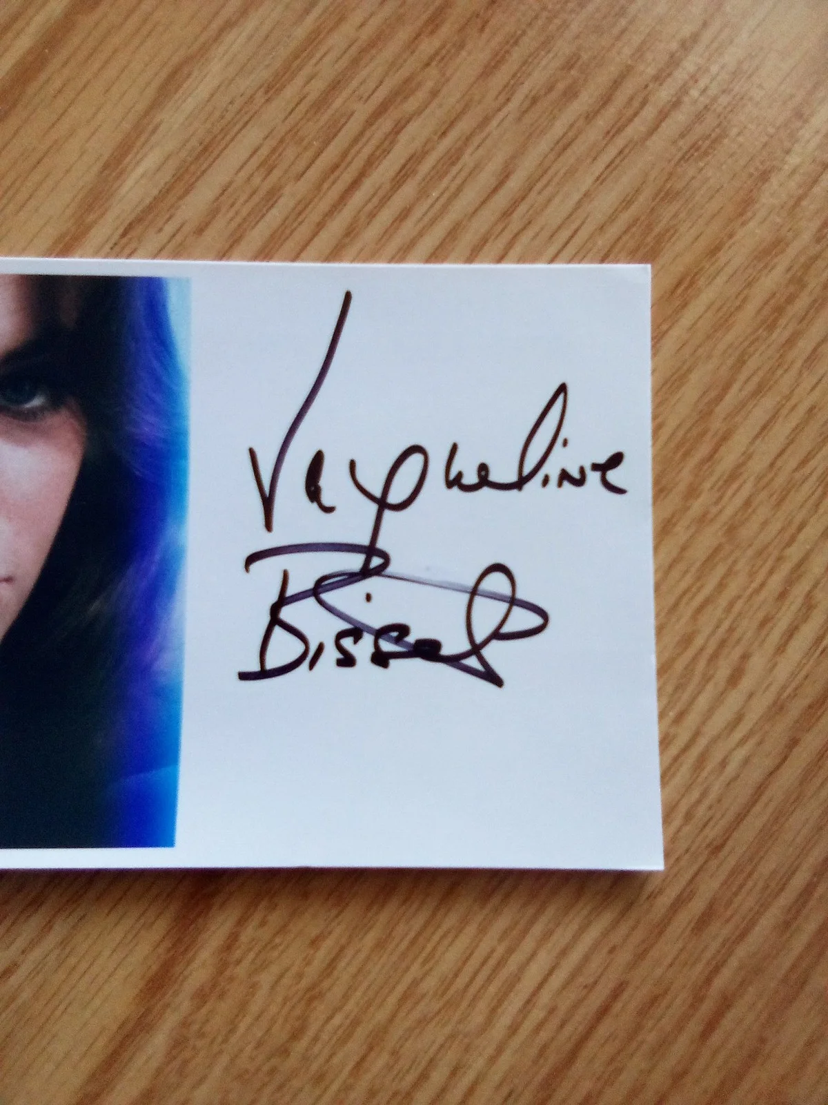 Jacqueline Bisset — Jacqueline Bisset Authentic Hand Signed 4x9 Photo The Deep BULLITT, image 2