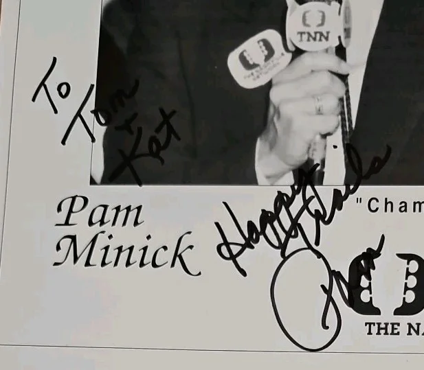 c1990 Pam Minick TNN NASHVILLE NETWORK Signed Press Photo Country Music Rodeo, изображение 2