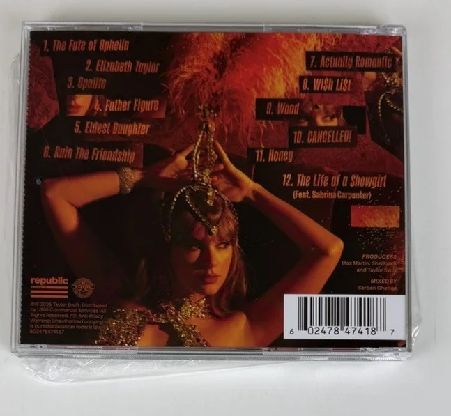 Taylor Swift Signed The Life Of A Showgirl CD Photo 3 ❤️, изображение 3