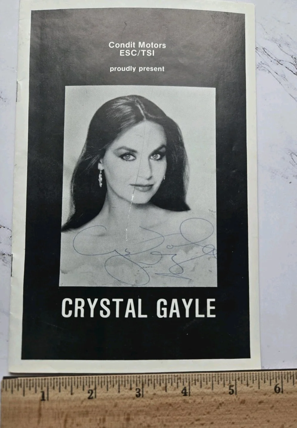 Signed Crystal Gayle Performance Concert Promotional Booklet 1986 New Jersey, изображение 5