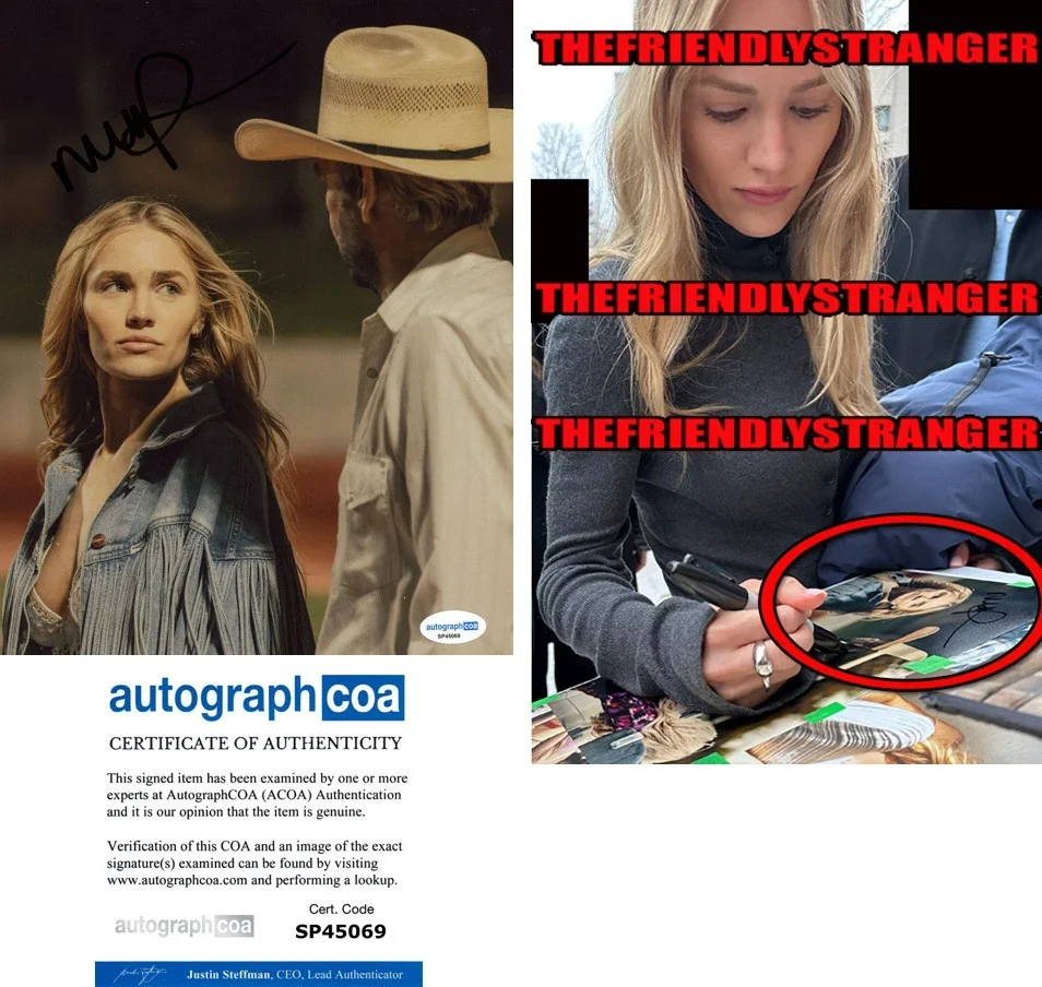 Michelle Randolph — Michelle Randolph signed "LANDMAN" 8x10 Photo EXCT PROOF b Hot SEXY Ainsley ACOA