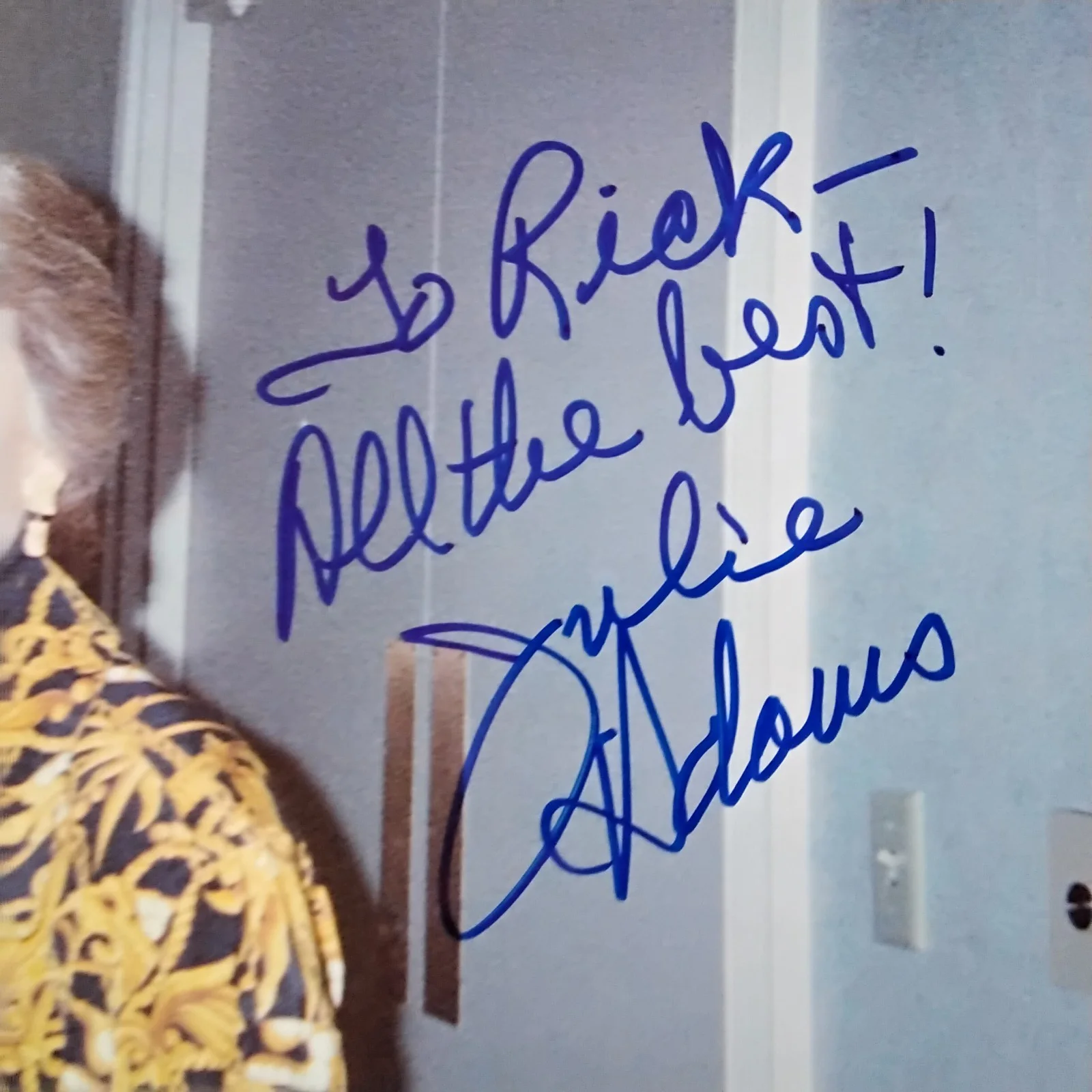 Julie Adams SIGNED 8x10 Photo 50s Movie Actress Creature From The Black Lagoon, изображение 5