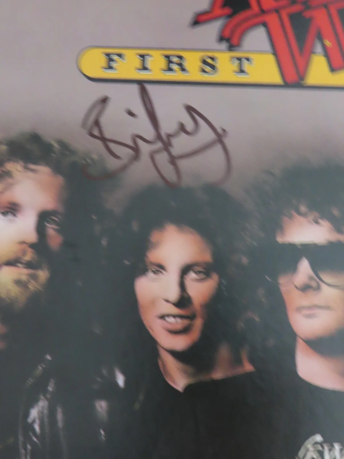 Guitarist BRIAN GREENWAY of APRIL WINE signed 1987 FIRST GLANCE Record "Roller", image 2