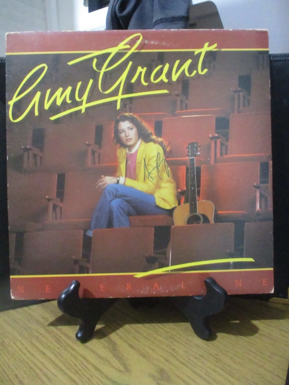 AMY GRANT authentic autographed/signed NEVER ALONE vinyl record album #2, image 2