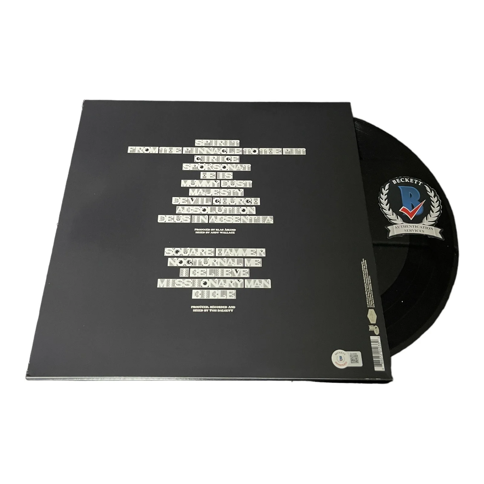 TOBIAS FORGE SIGNED AUTOGRAPH GHOST ALBUM LP VINYL BAS BECKETT, изображение 2