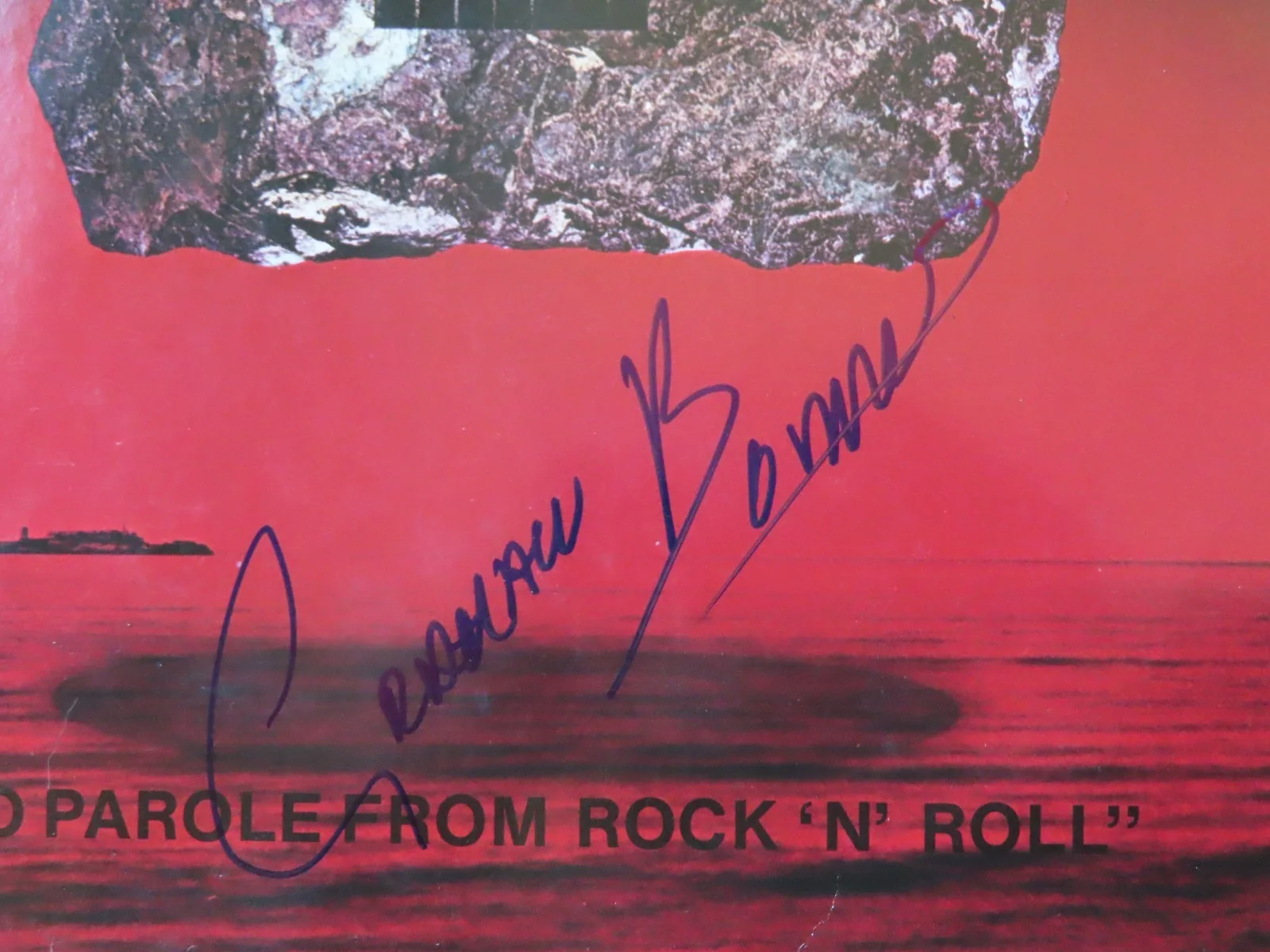 GRAHAM BONNET signed ALCATRAZZ "No Parole from ROCK 'N' Roll" 1983 Record COA, image 2