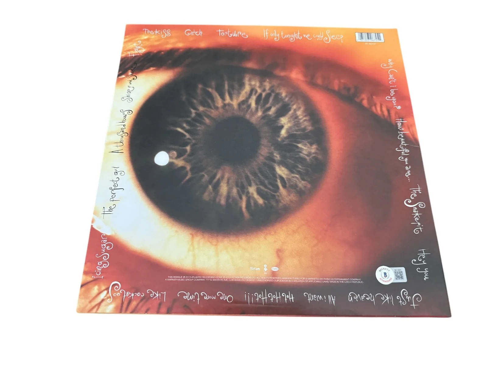ROBERT SMITH SIGNED AUTOGRAPH THE CURE KISS ME KISS ME KISS ME LP VINYL BECKETT, изображение 2