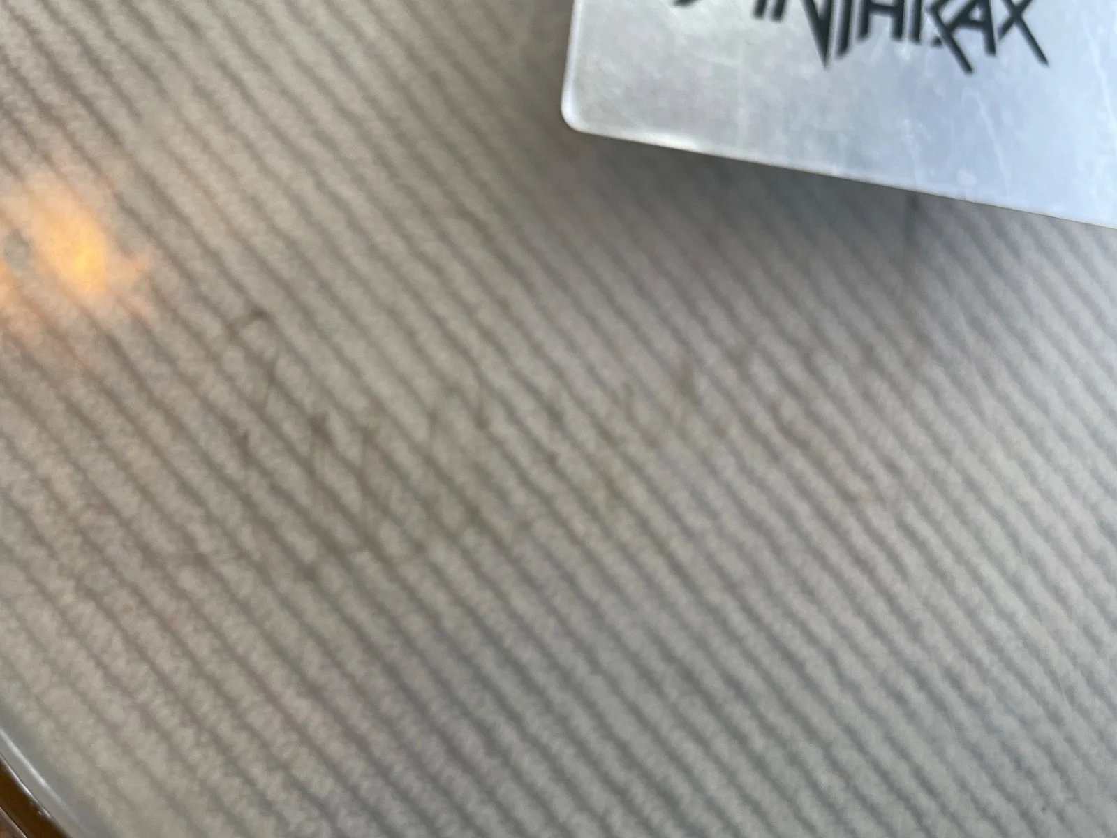 Anthrax Charlie Benante Signed Drumhead NOT-Man, image 3