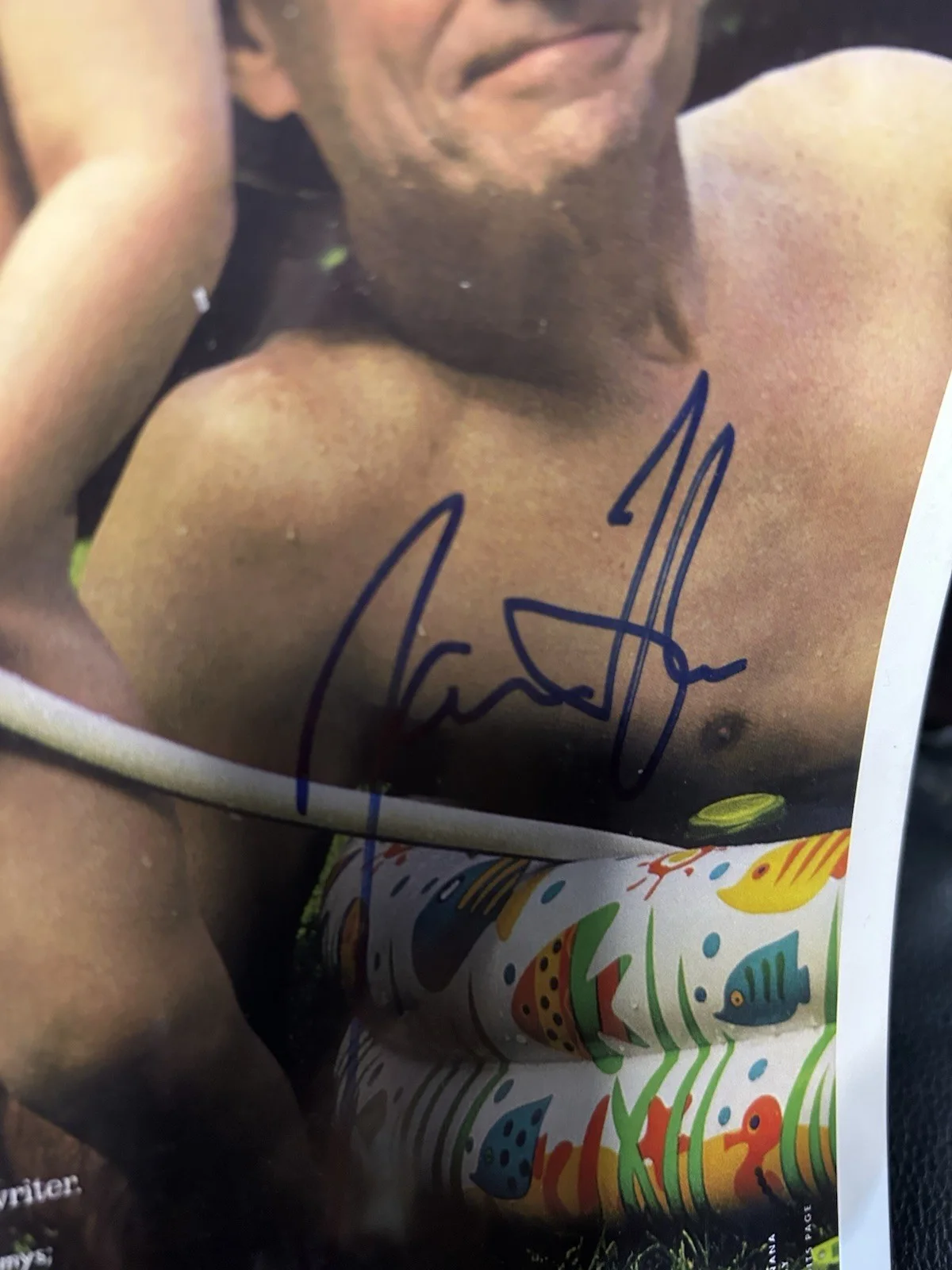 Signed Photo Of James Taylor, With One On His Sons (Rufus Or Henry) By Annie L., изображение 2