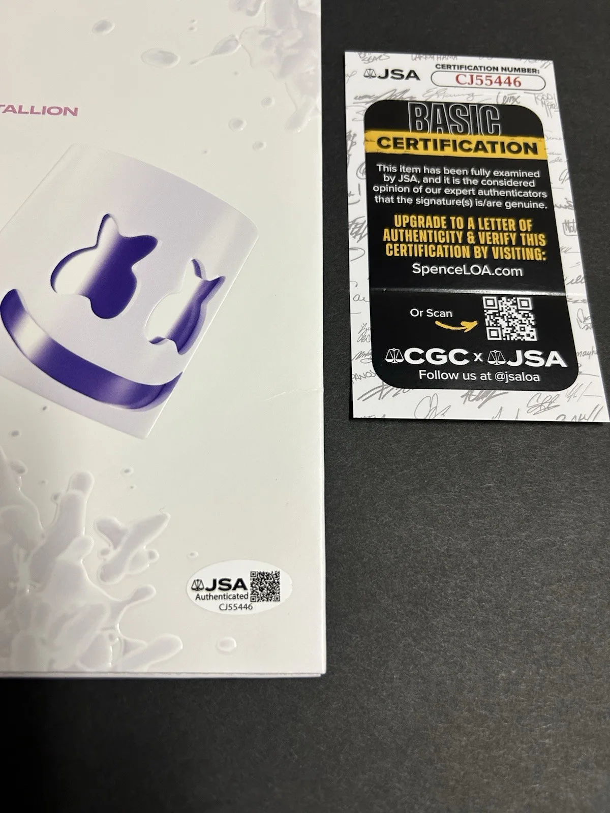 MARSHMELLO SIGNED SHOCKWAVE LP PURPLE VINYL RECORD ALBUM AUTOGRAPHED/SIGNED JSA, изображение 4