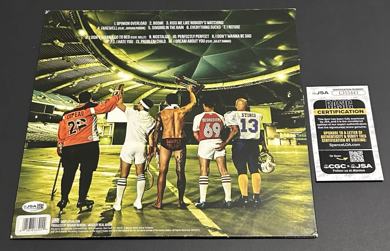 SIMPLE PLAN Taking One for The Team SIGNED/AUTOGRAPHED ALBUM RARE VIP ONLY *JSA*, изображение 4